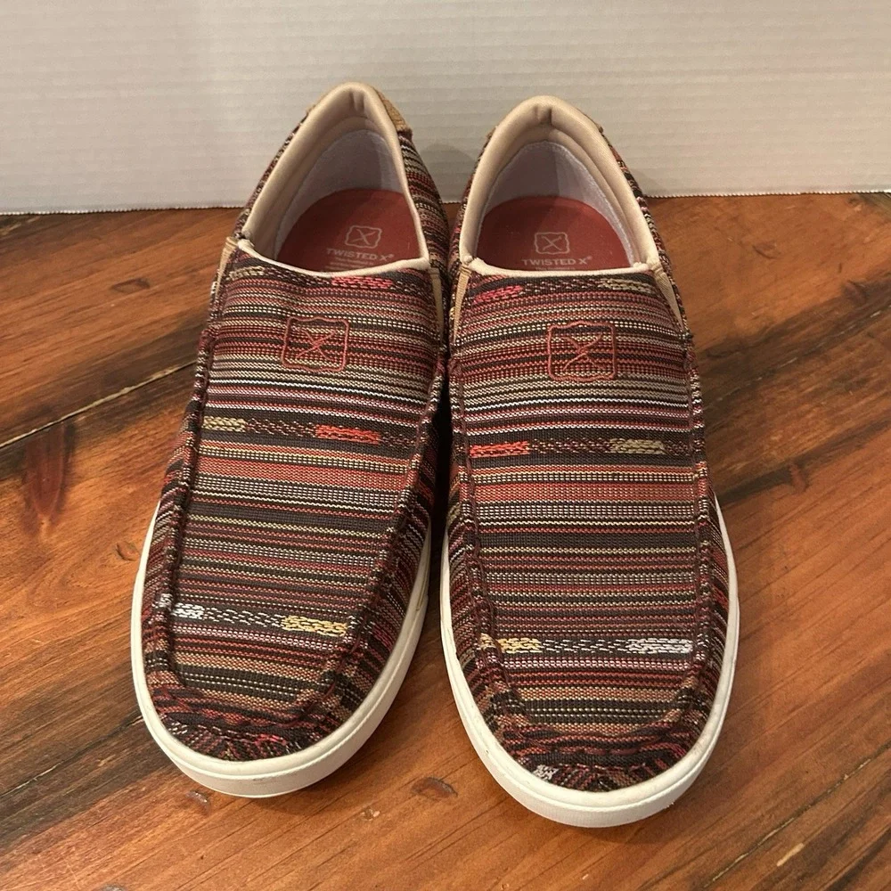 Twisted X Casual Shoes Slip On Loafers Men Size 8.5 M Comfortable Spring Summer